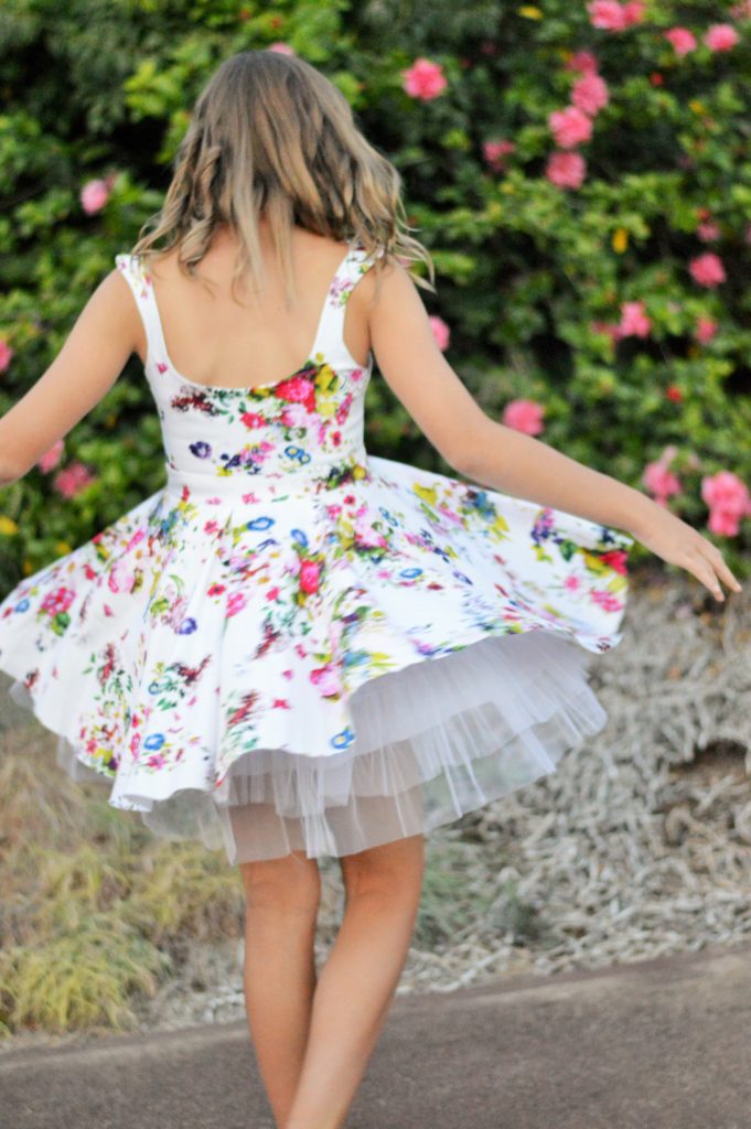 Floral Dress Twirling
